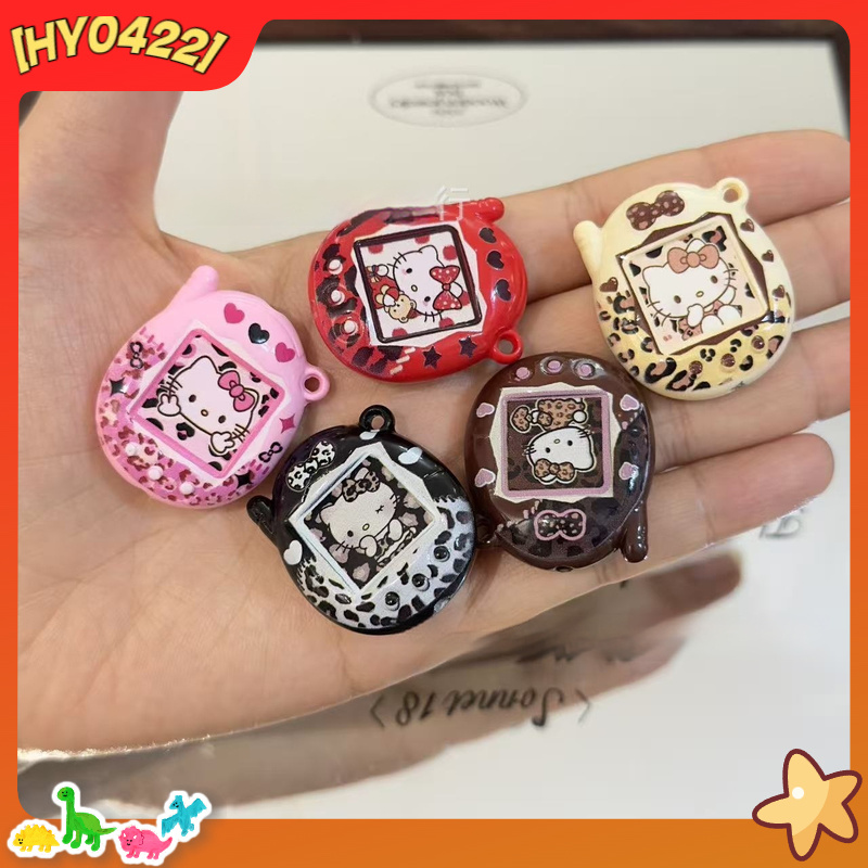 Jewelry Making Charms - Acrylic Cute Kt Cat Leopard Print