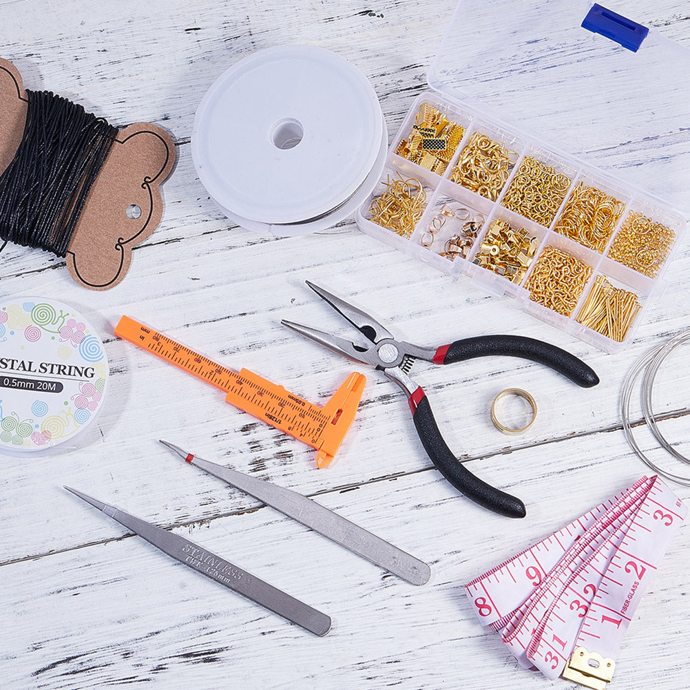 Jewelry Making Using Beads - Jewelry Making Tool Set Diy Beading