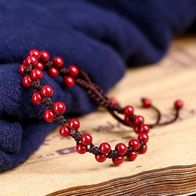 Making Custom Jewelry - Customized Natural Red Cinnabar 6mm Beads