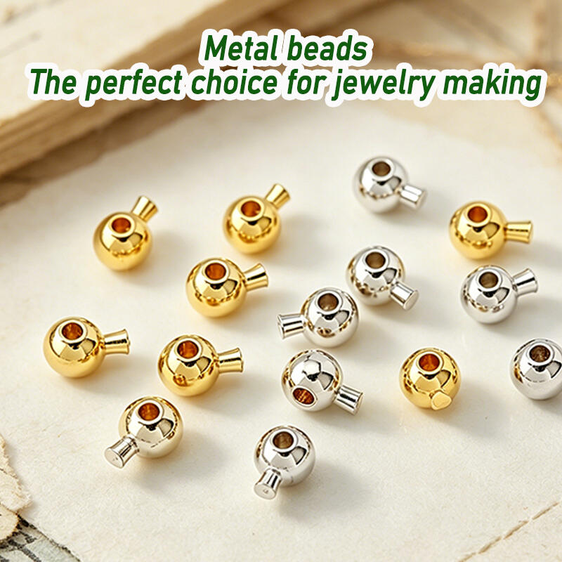Jewelry Making Using Beads - 10/50/100 Pcs Round Crimp Beads, crimp