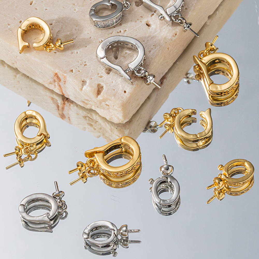 Jewelry Making Charms - 2pcs 18K Gold Plated Brass Eye