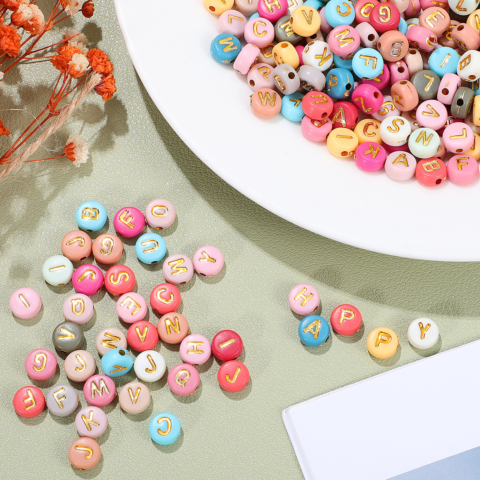 Jewelry Making Using Beads - 1Pack Acrylic Alphabet Beads DIY Jewelry