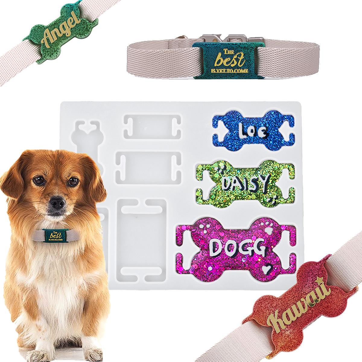 DIY Cat Dog ID Tag Silicone Mo - Making Custom Jewelry incelemesi ve fiyatı