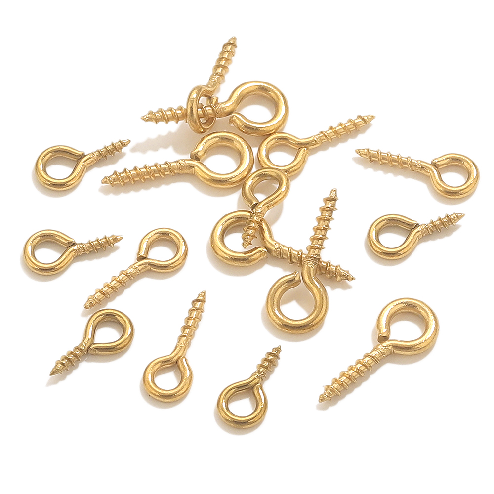 50pcs Stainless Steel Tiny Eye - Jewelry Making Charms incelemesi ve fiyatı