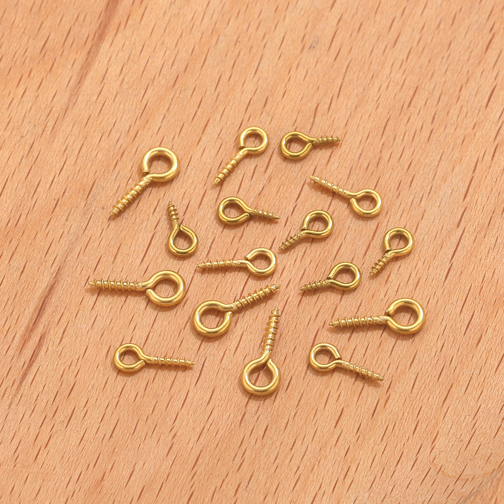 50pcs Stainless Steel Tiny Eye - Jewelry Making Charms incelemesi ve fiyatı