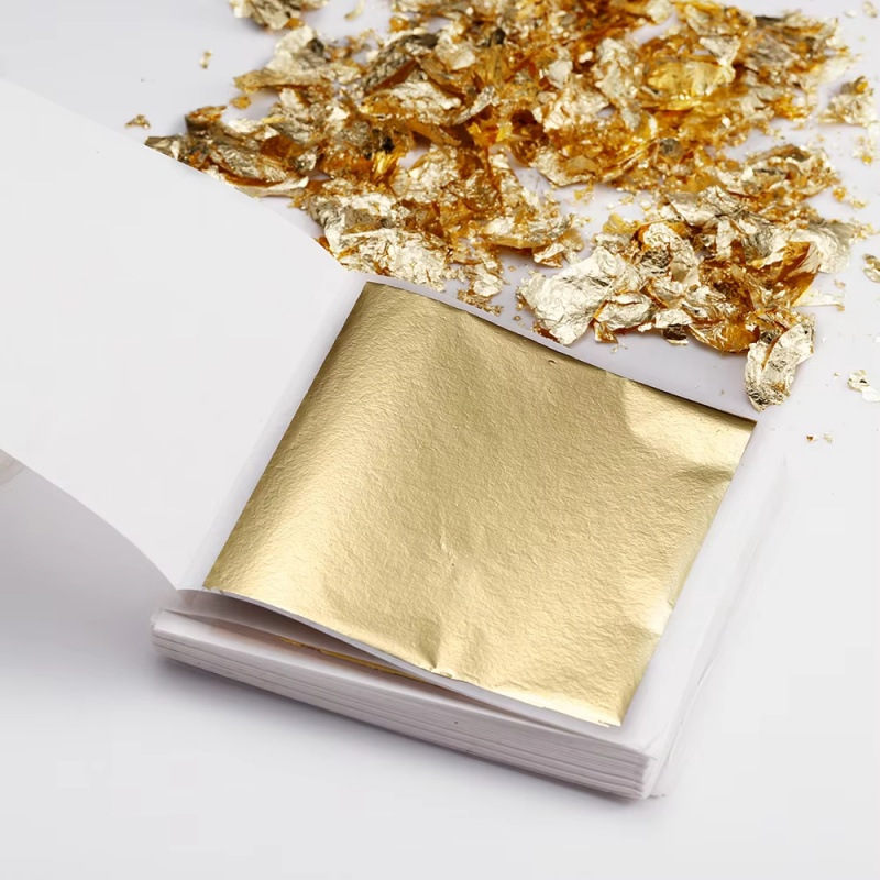 100 Sheets Imitation Gold Foil - Jewelry Making For Birthday Party incelemesi ve fiyatı