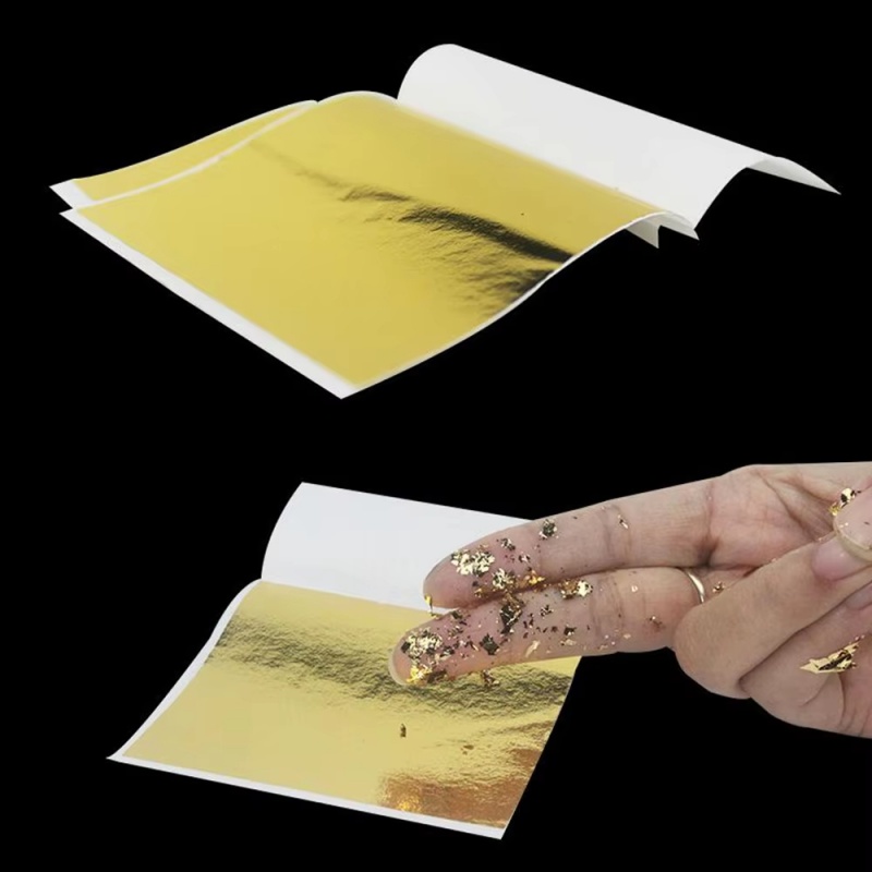 100 Sheets Imitation Gold Foil - Jewelry Making For Birthday Party incelemesi ve fiyatı