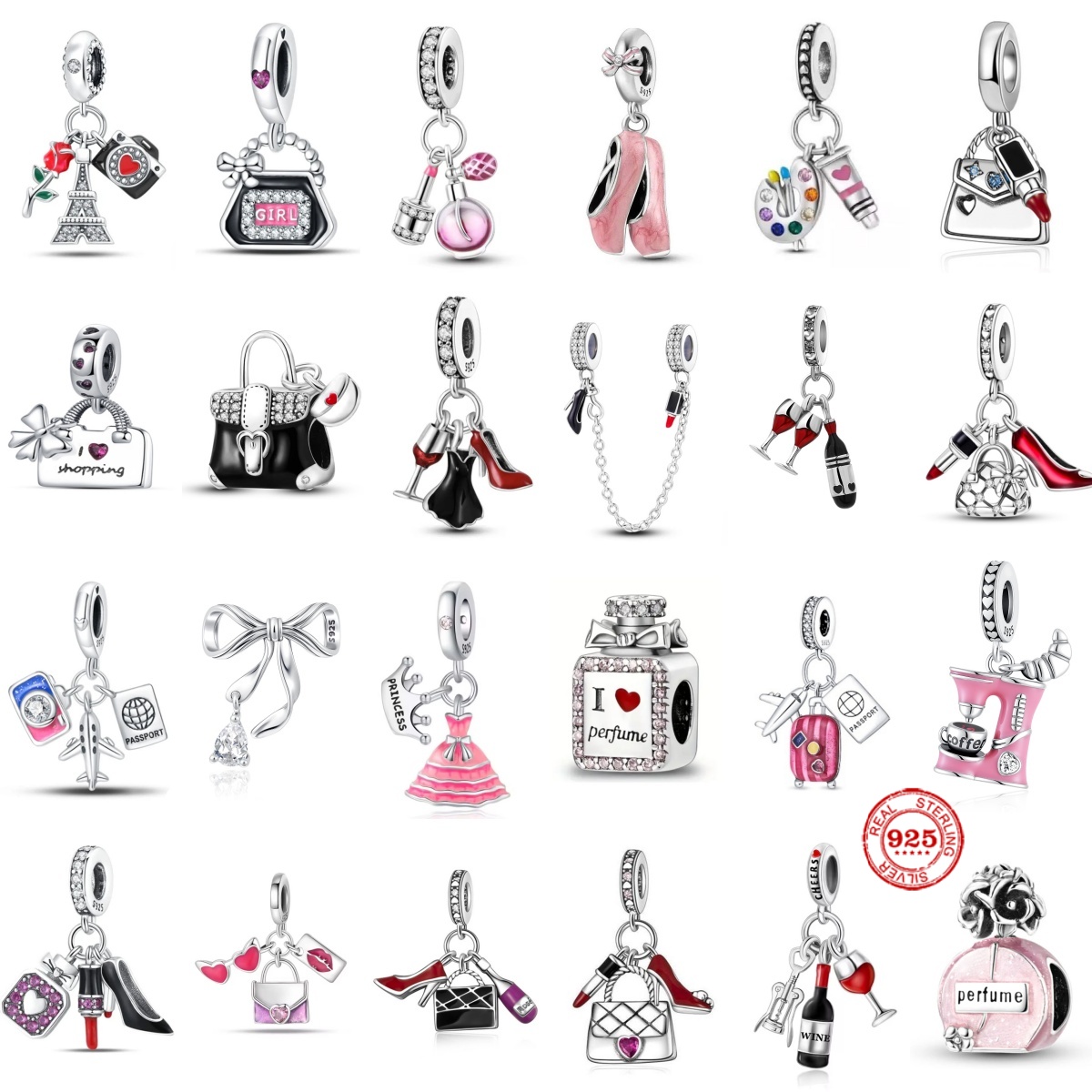 Fashion Charms Beads 925 Silve - Jewelry Making For Birthday Party incelemesi ve fiyatı