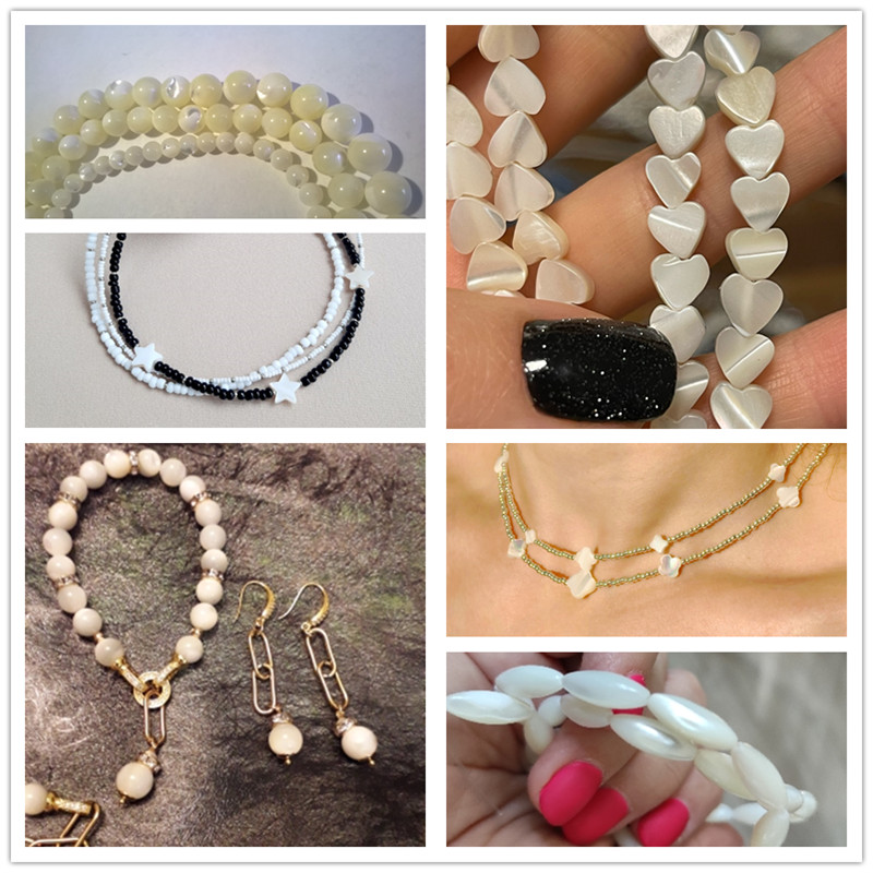 Natural Freshwater Mother of P - Jewelry Making Using Beads incelemesi ve fiyatı