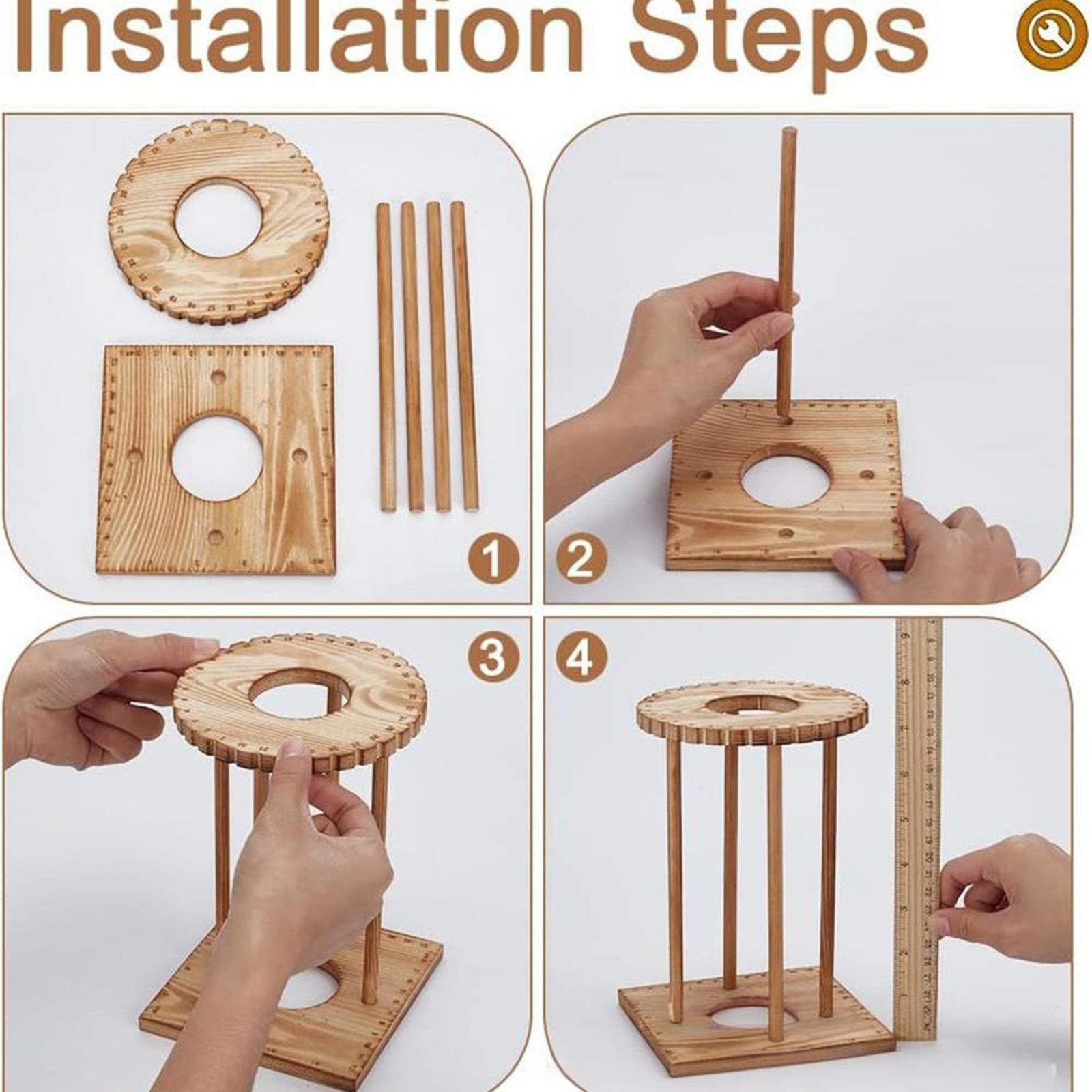 Kumihimo Disk Rack Wooden Weav - Jewelry Making Using Beads incelemesi ve fiyatı