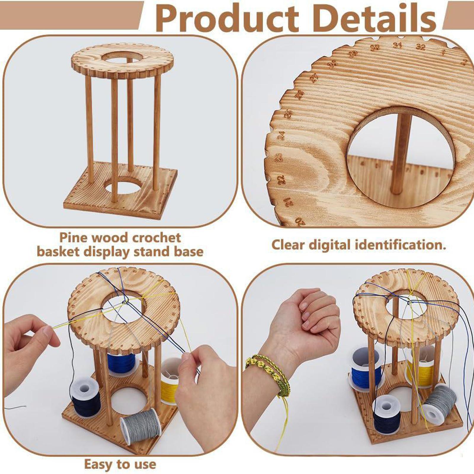 Kumihimo Disk Rack Wooden Weav - Jewelry Making Using Beads incelemesi ve fiyatı