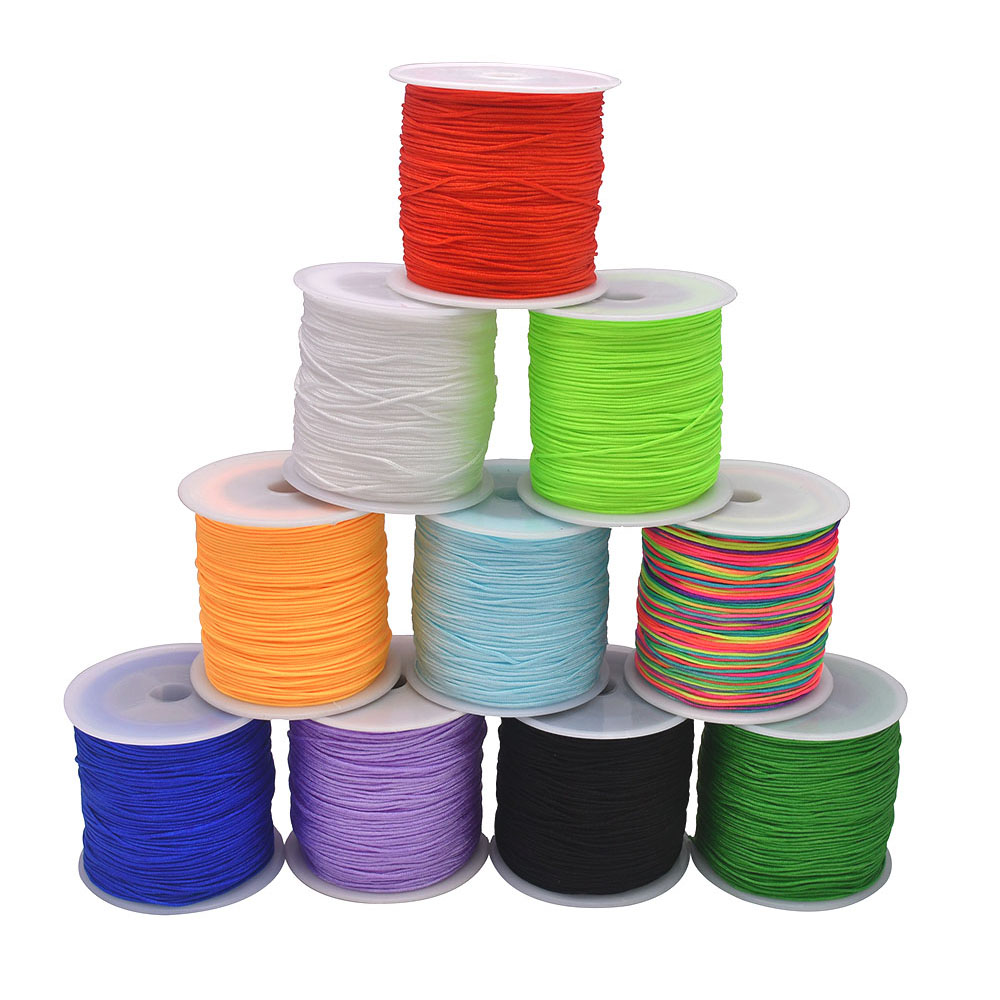 100Yards Craft Nylon Satin Cor - Jewelry Making Using Beads incelemesi ve fiyatı