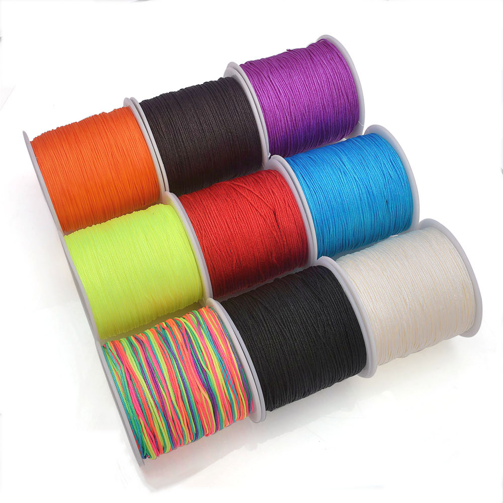 100Yards Craft Nylon Satin Cor - Jewelry Making Using Beads incelemesi ve fiyatı