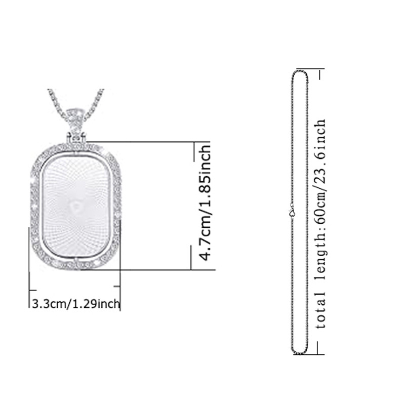 Personalized Custom Rectangula - Jewelry Making Metals incelemesi ve fiyatı