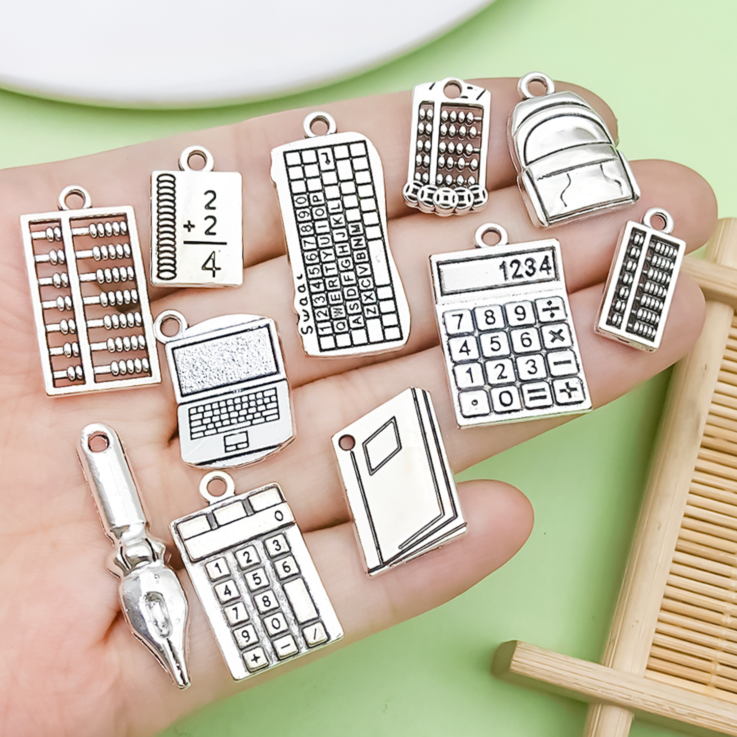 10/20pcs Alloy Ruler, Abacus,  - Jewelry Making Books incelemesi ve fiyatı