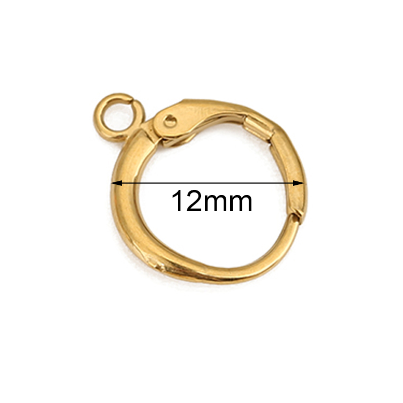 10pcs PVD Never Fade Stainless - Jewelry Making Metals incelemesi ve fiyatı