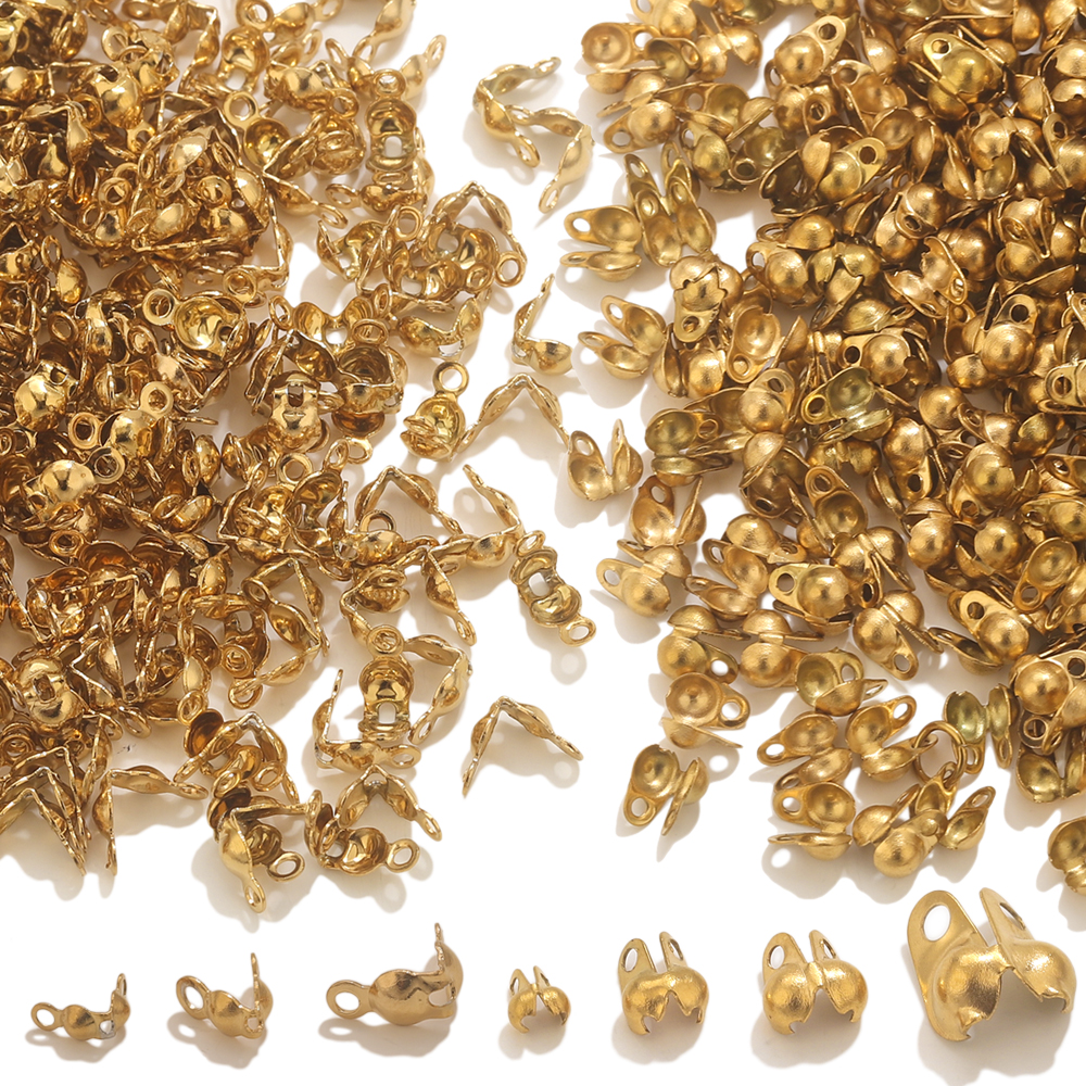 50pcs PVD Gold Plated Stainles - Jewelry Making Metals incelemesi ve fiyatı
