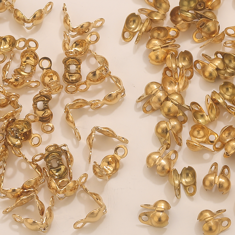 50pcs PVD Gold Plated Stainles - Jewelry Making Metals incelemesi ve fiyatı