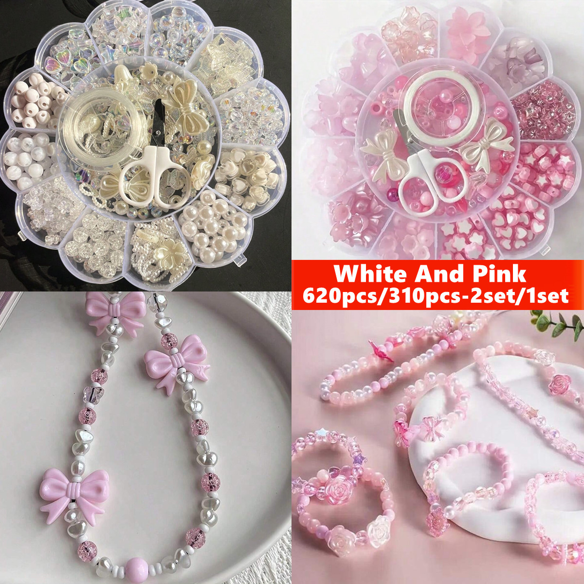 2Set/1Set 13 Grids Acrylic Flo - Jewelry Making For Birthday Party incelemesi ve fiyatı