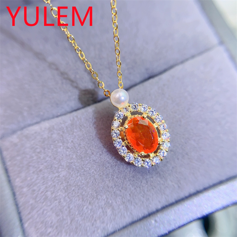 Elegant Natural Orange Opal Pe - Jewelry Making For Birthday Party incelemesi ve fiyatı