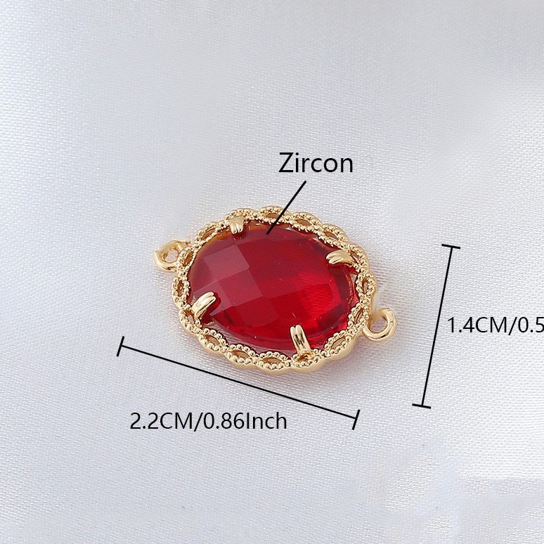 MHS.SUN 10pcs/Lot Oval Cubic Z - Jewelry Making For Birthday Party incelemesi ve fiyatı