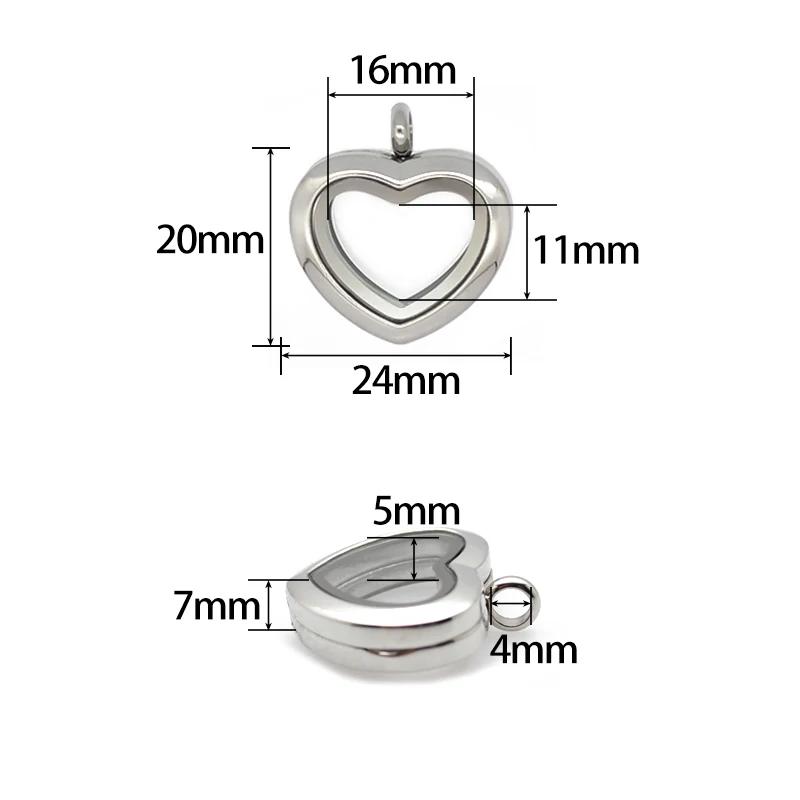 24mm 30mm heart Floating Locke - Jewelry Making For Birthday Party incelemesi ve fiyatı