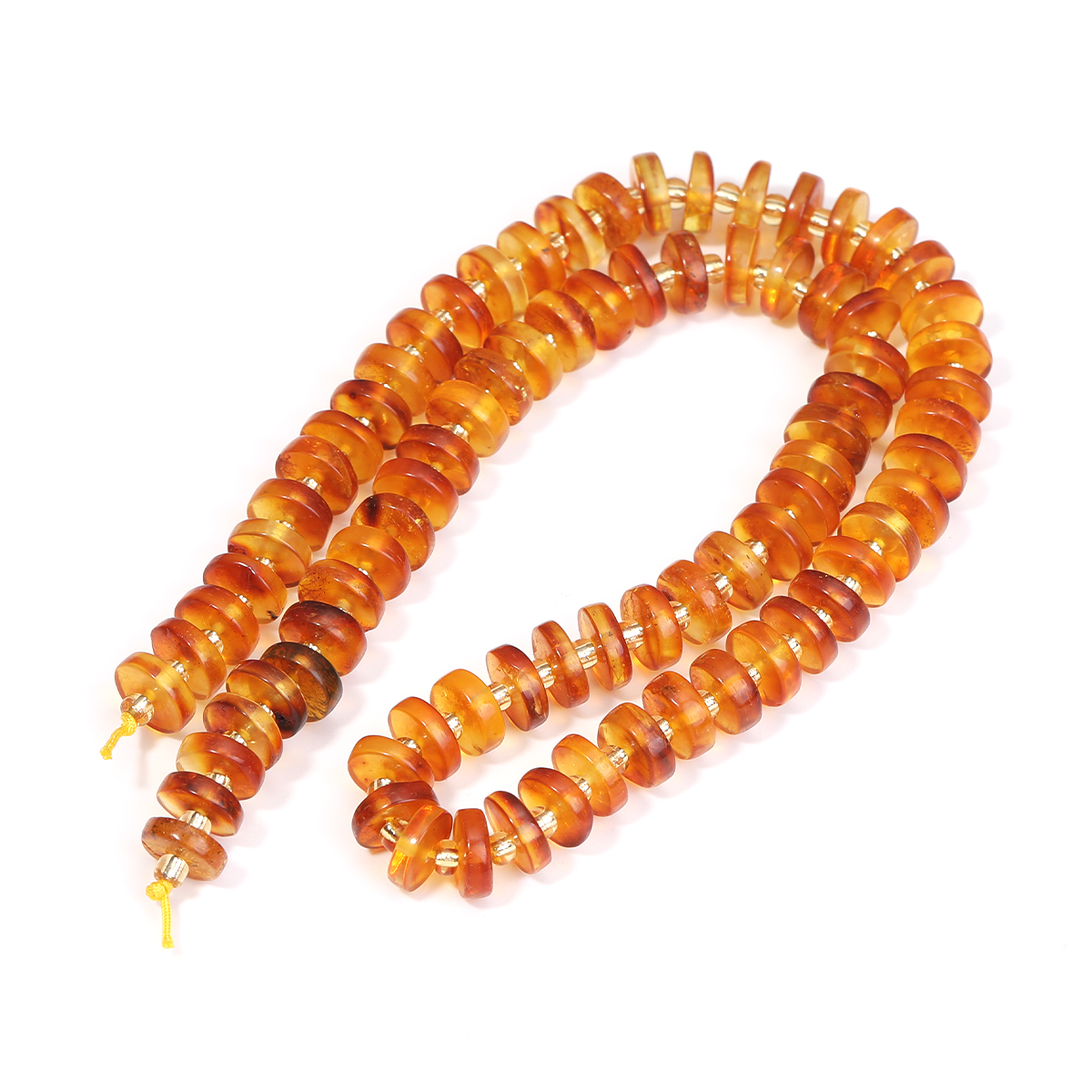 Round Piece Genuine Amber Beea - Jewelry Making Using Beads incelemesi ve fiyatı