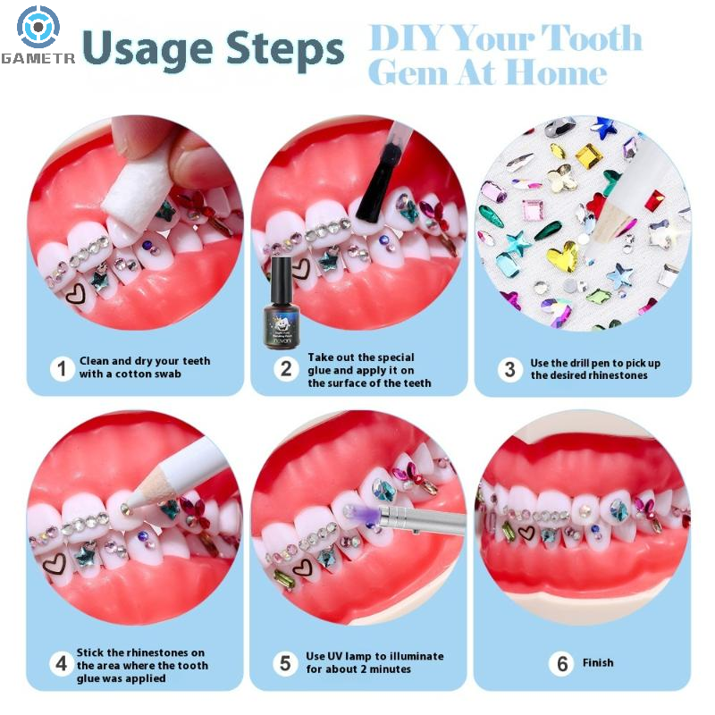 1 Set Dental Tooth Gems Crysta - Jewelry Making Workshops incelemesi ve fiyatı