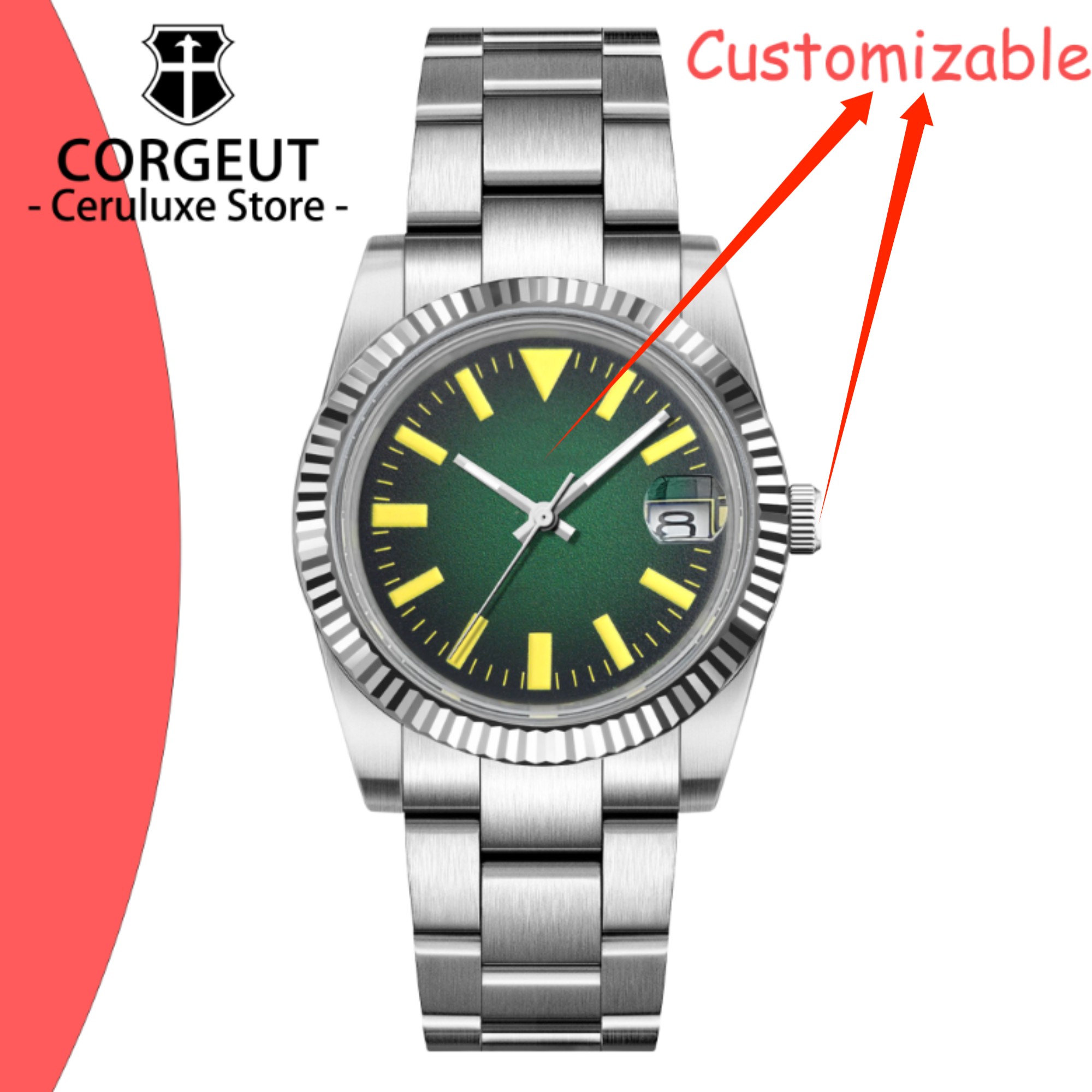 Custom Logo 36/39mm New NH35 A - Making Custom Jewelry incelemesi ve fiyatı