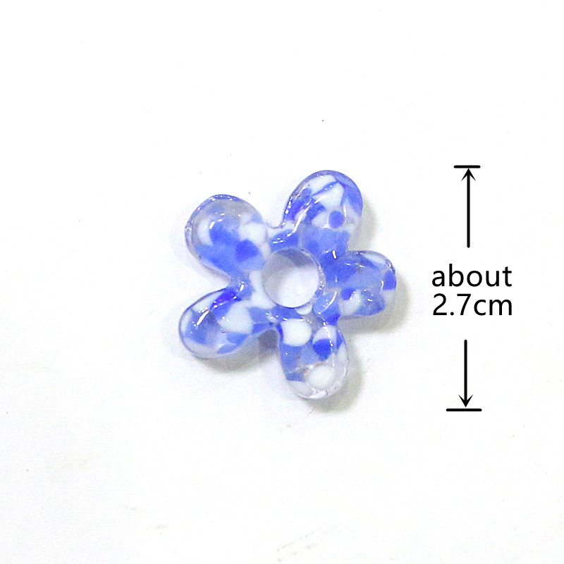 6pcs New Lovely Mini Glass Flo - Jewelry Making For Birthday Party incelemesi ve fiyatı
