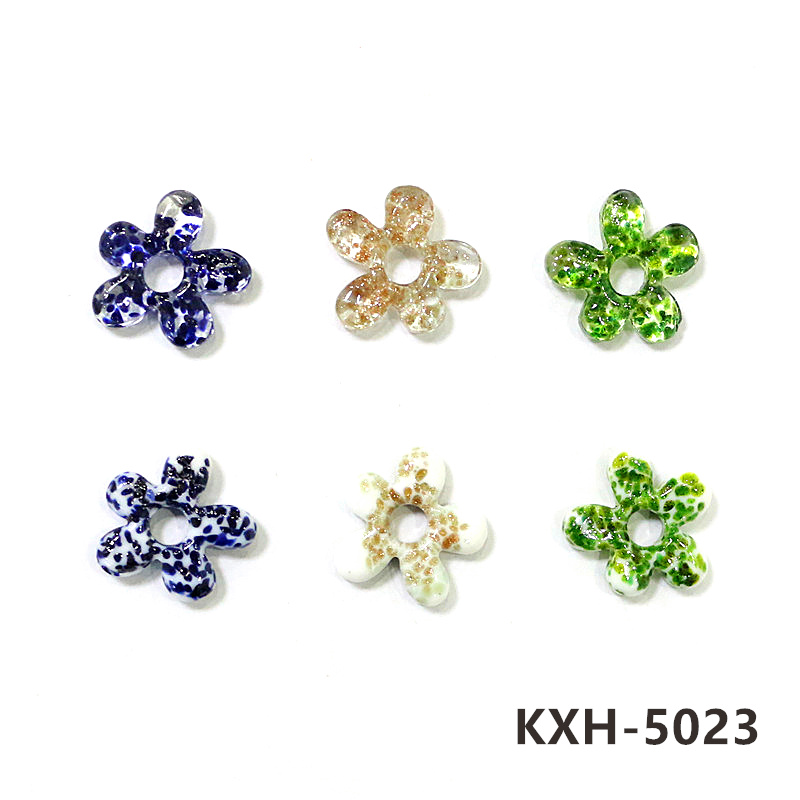 6pcs New Lovely Mini Glass Flo - Jewelry Making For Birthday Party incelemesi ve fiyatı