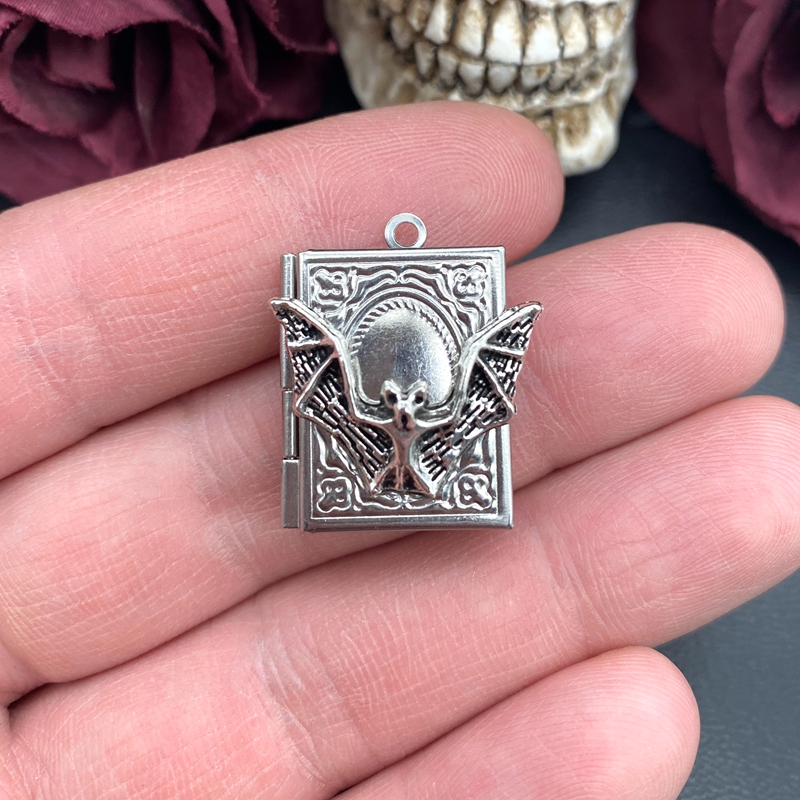 2pcs 27*22mm Bat Book Locket C - Jewelry Making Books incelemesi ve fiyatı