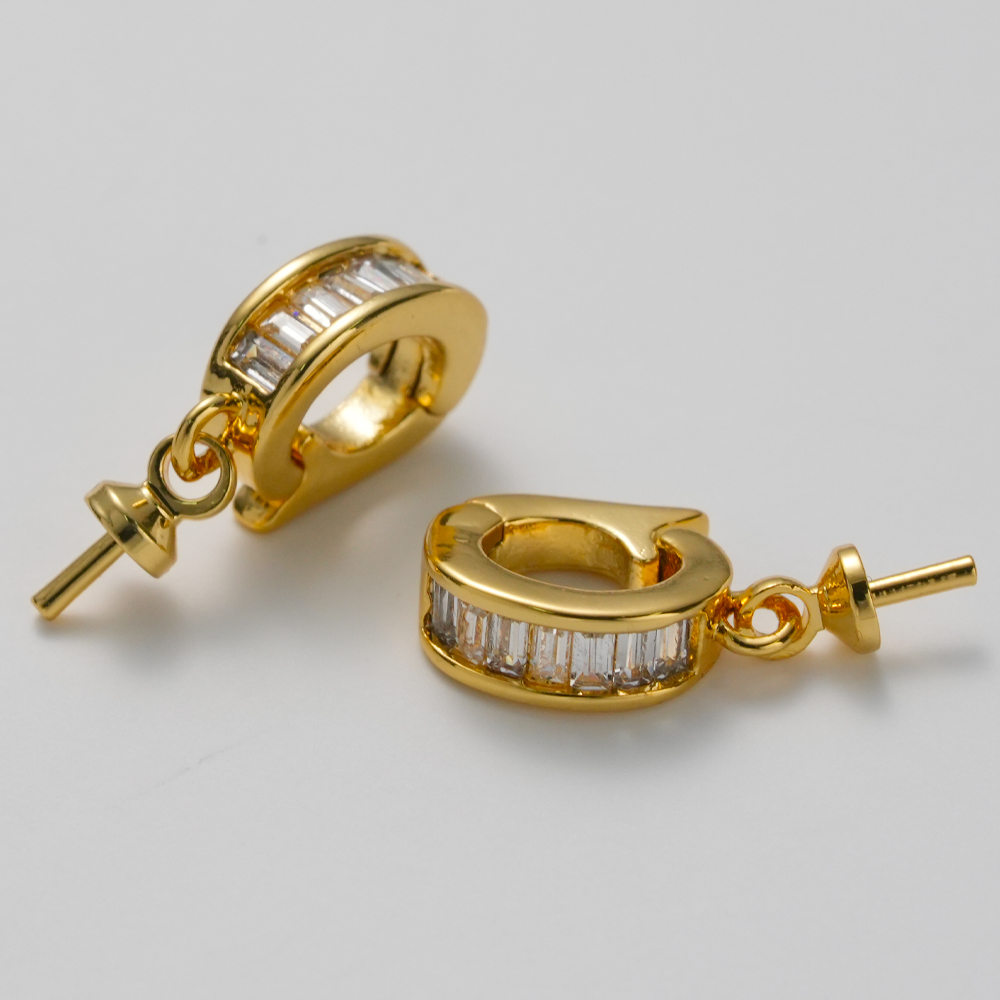 2pcs 18K Gold Plated Brass Eye - Jewelry Making Charms incelemesi ve fiyatı