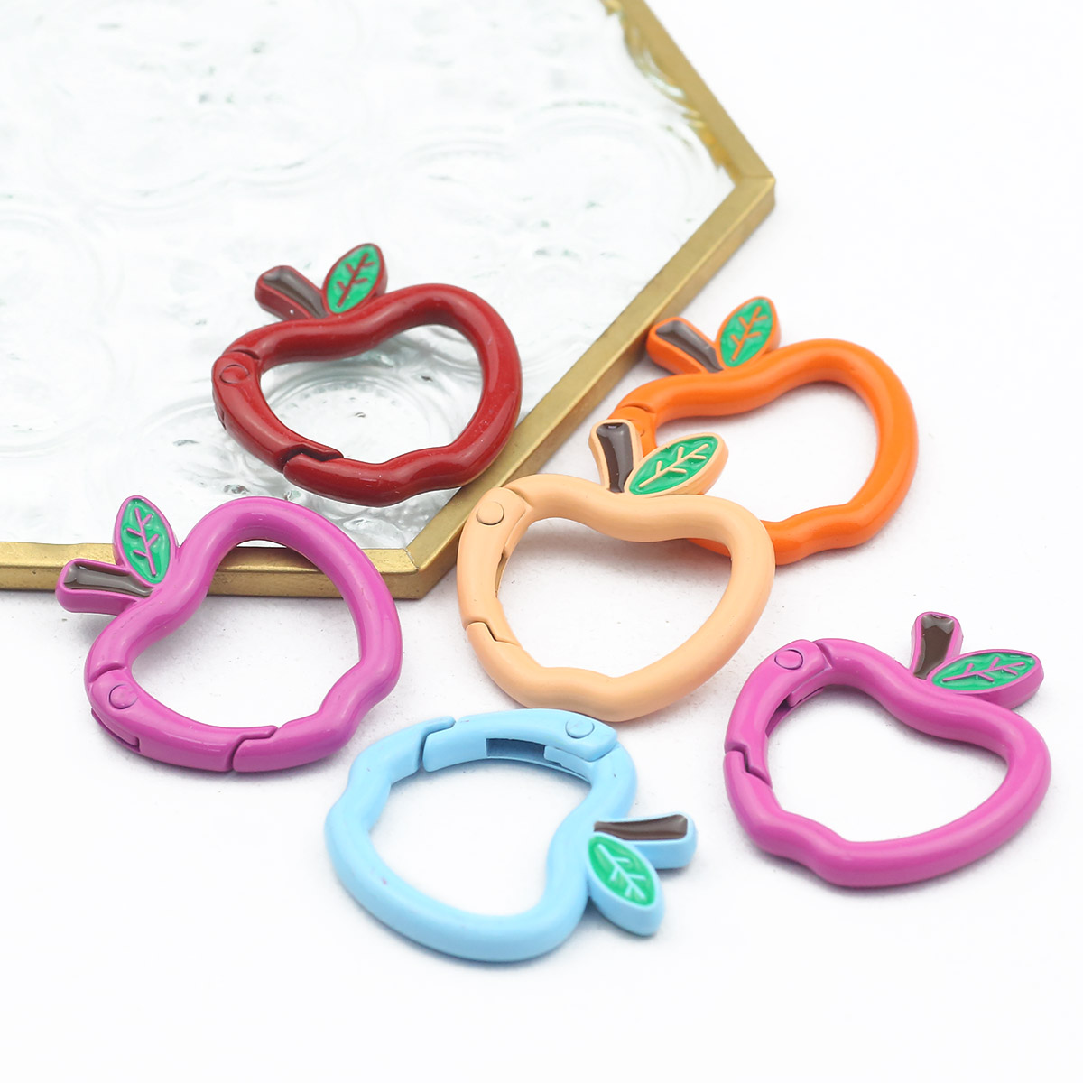1pcs 28*30mm Metallic iron Yel - Jewelry Making Charms incelemesi ve fiyatı
