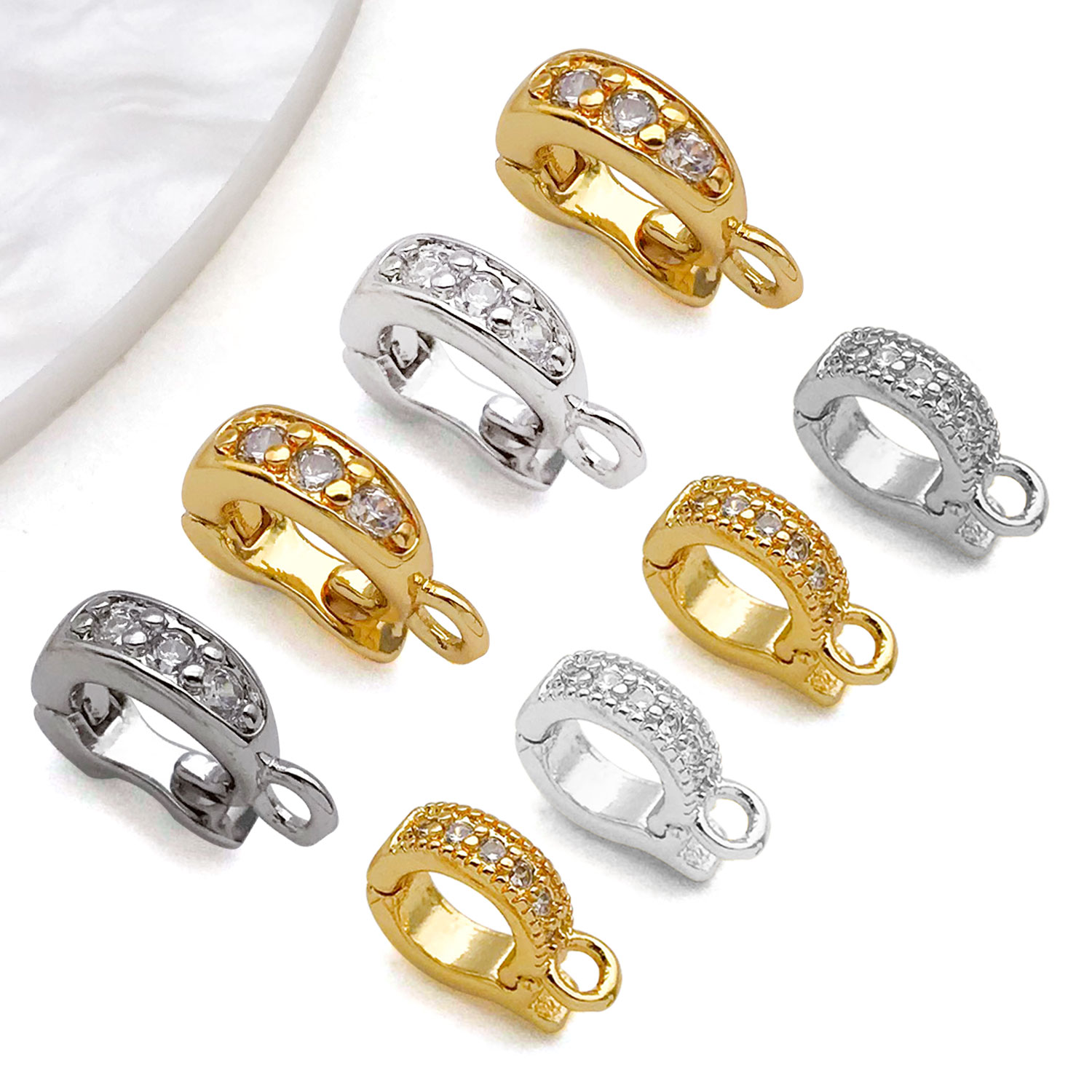 5pcs 18K Real Gold Plated Bras - Jewelry Making Charms incelemesi ve fiyatı