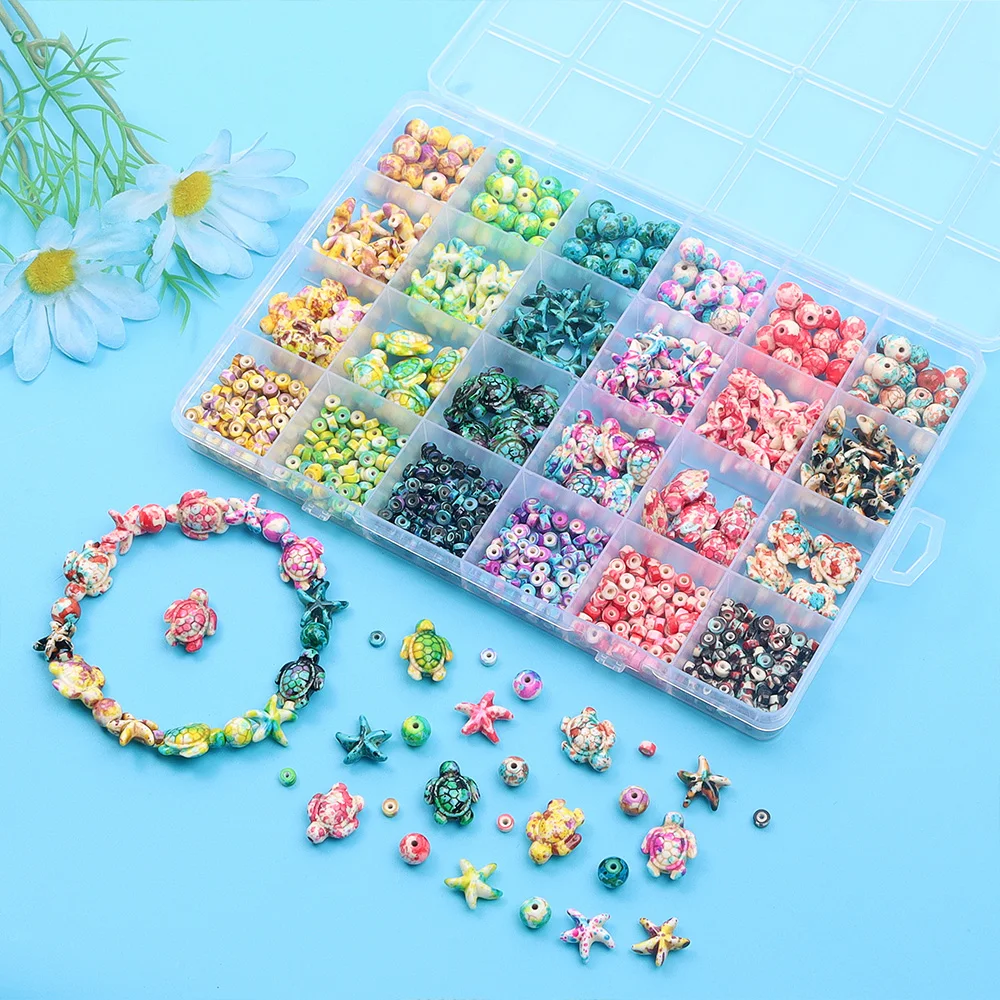 6/46/558pcs Multi-color Turquo - Jewelry Making For Birthday Party incelemesi ve fiyatı