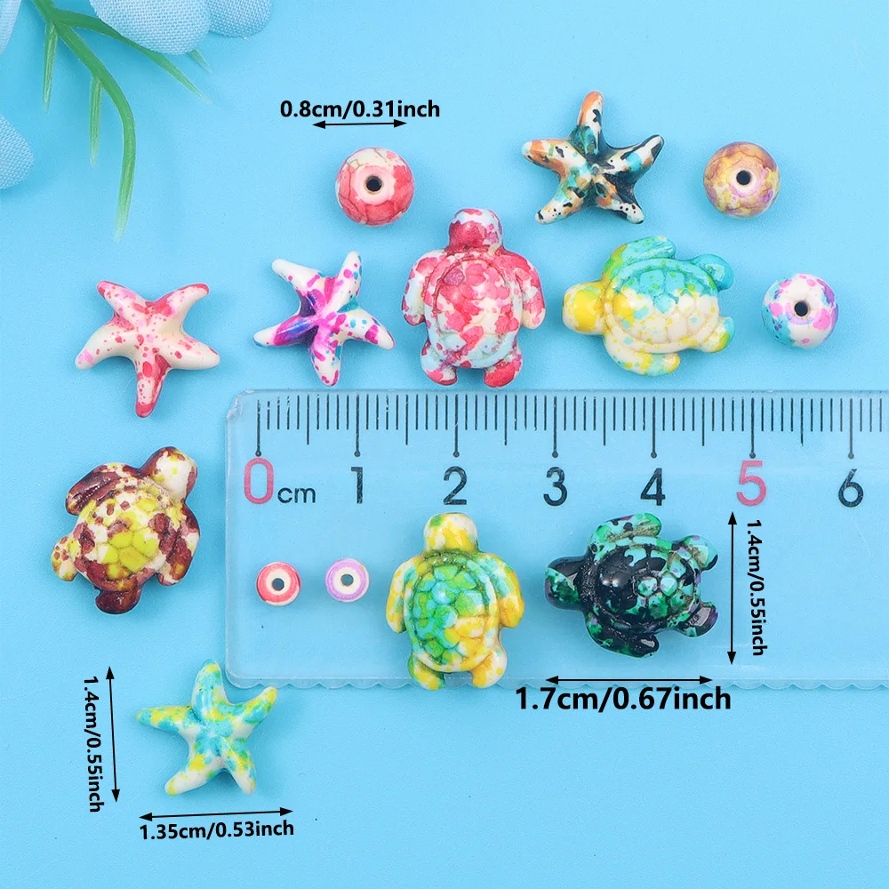 6/46/558pcs Multi-color Turquo - Jewelry Making For Birthday Party incelemesi ve fiyatı