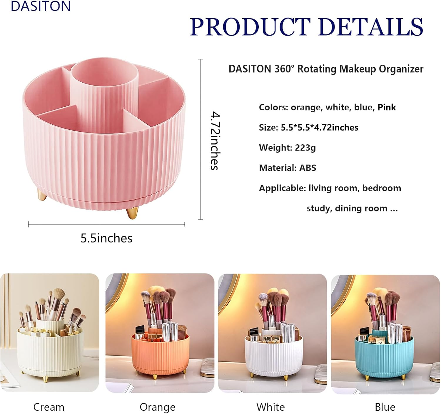 360° Rotating Makeup Tool Stor - Jewelry Making Workshops incelemesi ve fiyatı