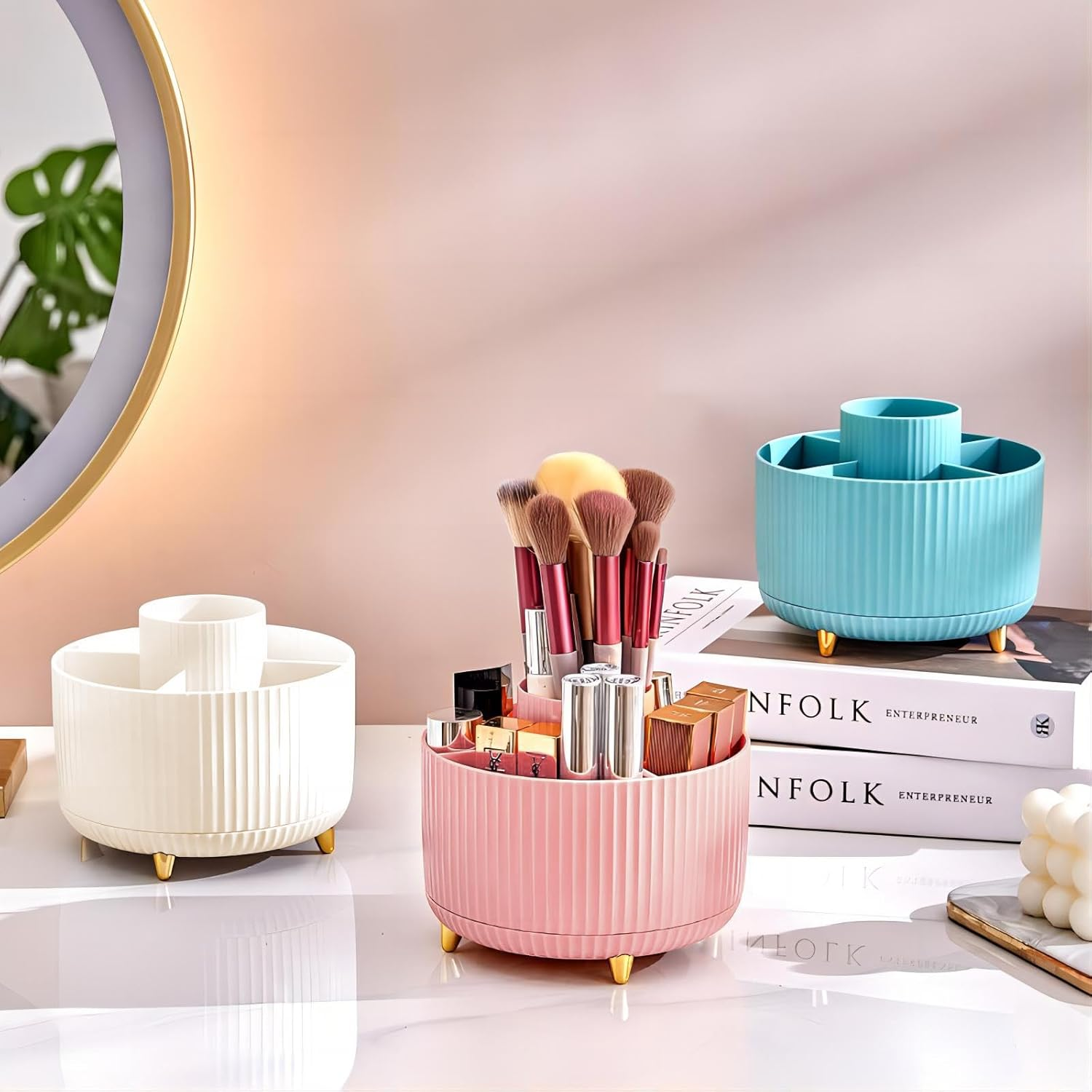 360° Rotating Makeup Tool Stor - Jewelry Making Workshops incelemesi ve fiyatı