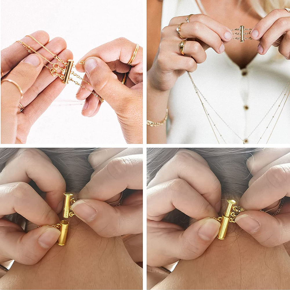 2pcs Multi Strand Necklace Lay - Jewelry Making Metals incelemesi ve fiyatı