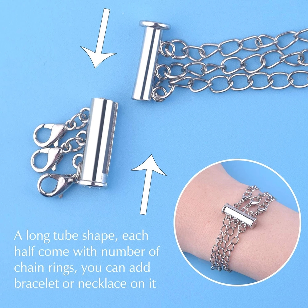 2pcs Multi Strand Necklace Lay - Jewelry Making Metals incelemesi ve fiyatı