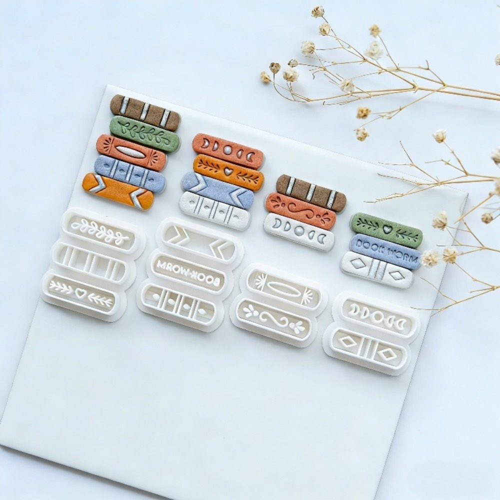 7pcs/set Book Stack Themed Pol - Jewelry Making Books incelemesi ve fiyatı