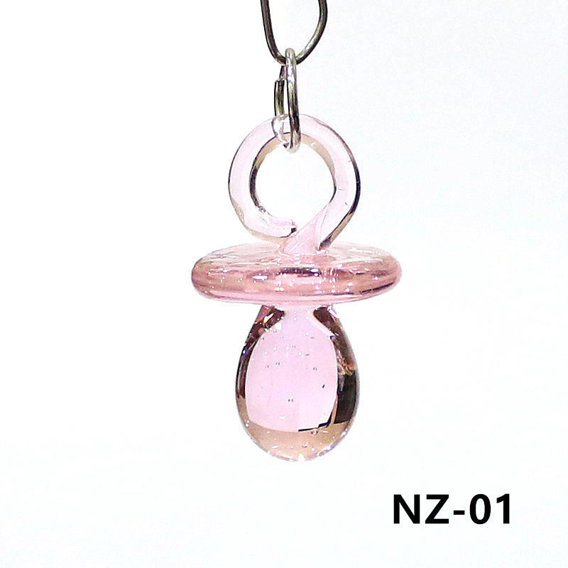 1PC Mini Glass Pacifier Charm  - Jewelry Making For Birthday Party incelemesi ve fiyatı