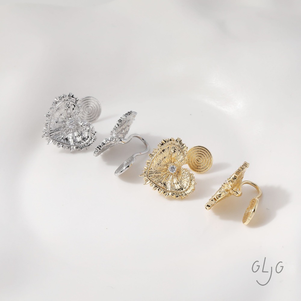 4PCS Heart Charms Stud Earring - Jewelry Making Charms incelemesi ve fiyatı