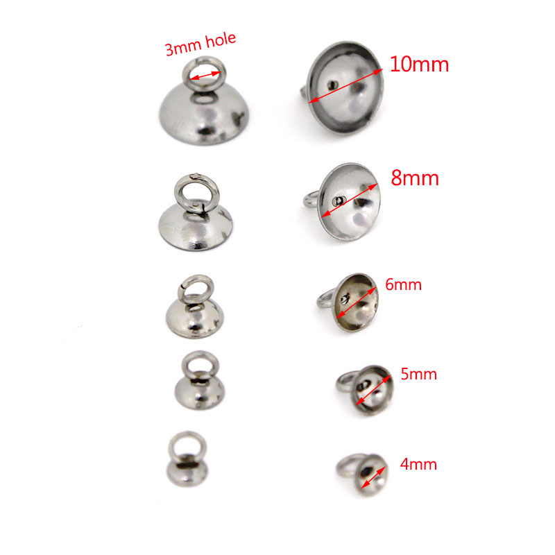 20Pcs 4/5/6/8/10mm Stainless S - Jewelry Making Charms incelemesi ve fiyatı