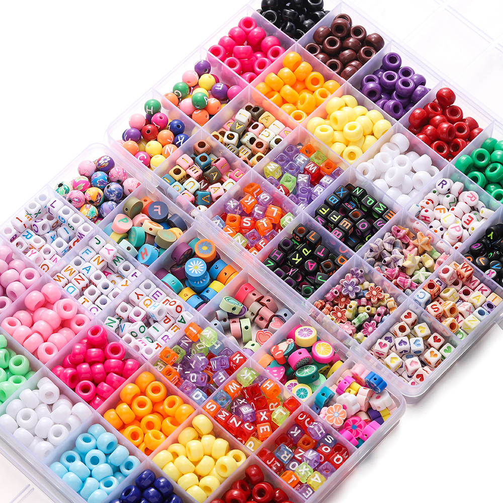 1 Box Colorful Acrylic Pony Be - Jewelry Making For Birthday Party incelemesi ve fiyatı