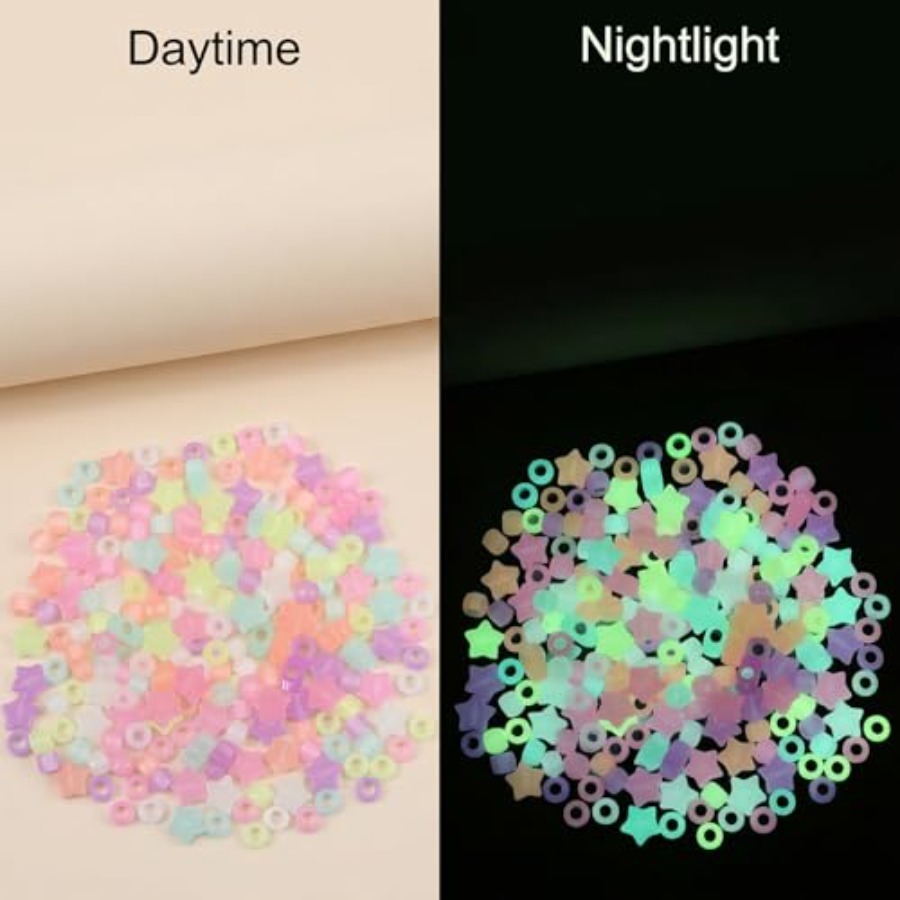 220 Pcs Glow in The Dark Beads - Jewelry Making For Birthday Party incelemesi ve fiyatı