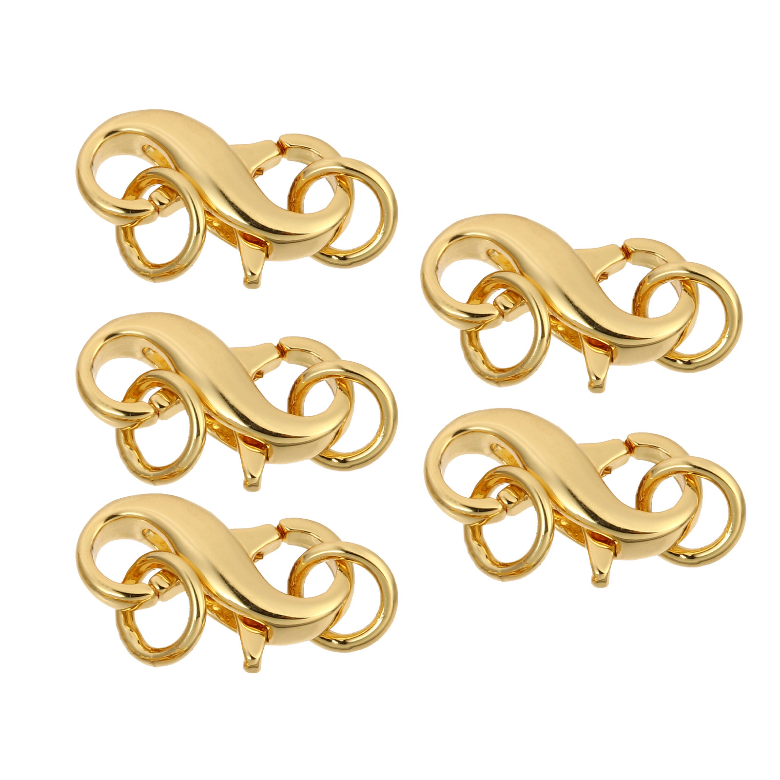 5Pcs Bright Color Metal Lobste - Jewelry Making Charms incelemesi ve fiyatı